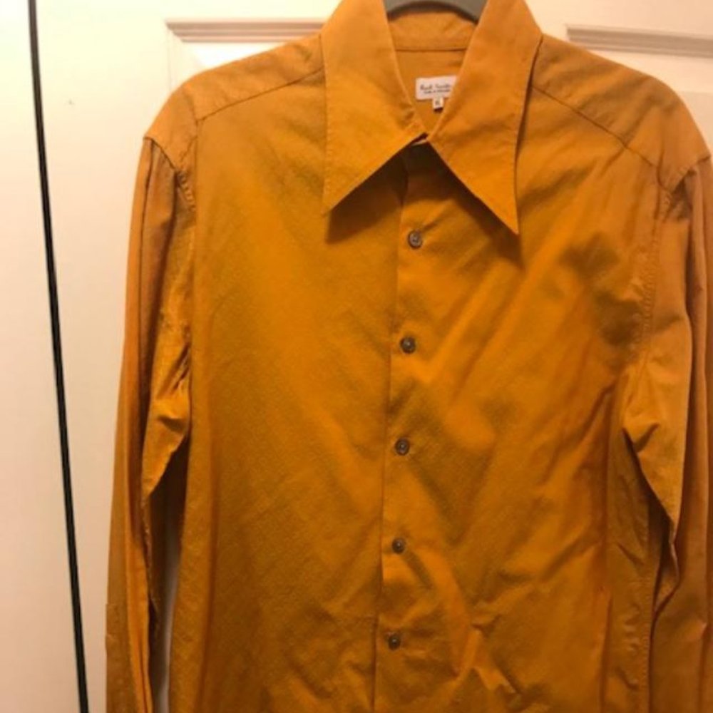 Paul Smith Gold and Yellow embroidered shirt